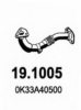 KIA 0K33A40500 Exhaust Pipe